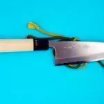 Cuchillo acero Aogami Deba mediano