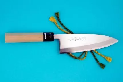 Cuchillo japonés Aogami Deba Largo
