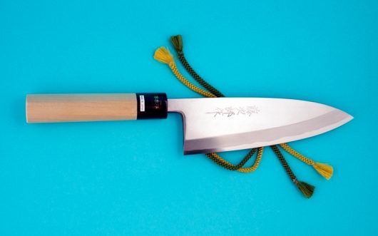 Cuchillo japonés Aogami Deba Largo