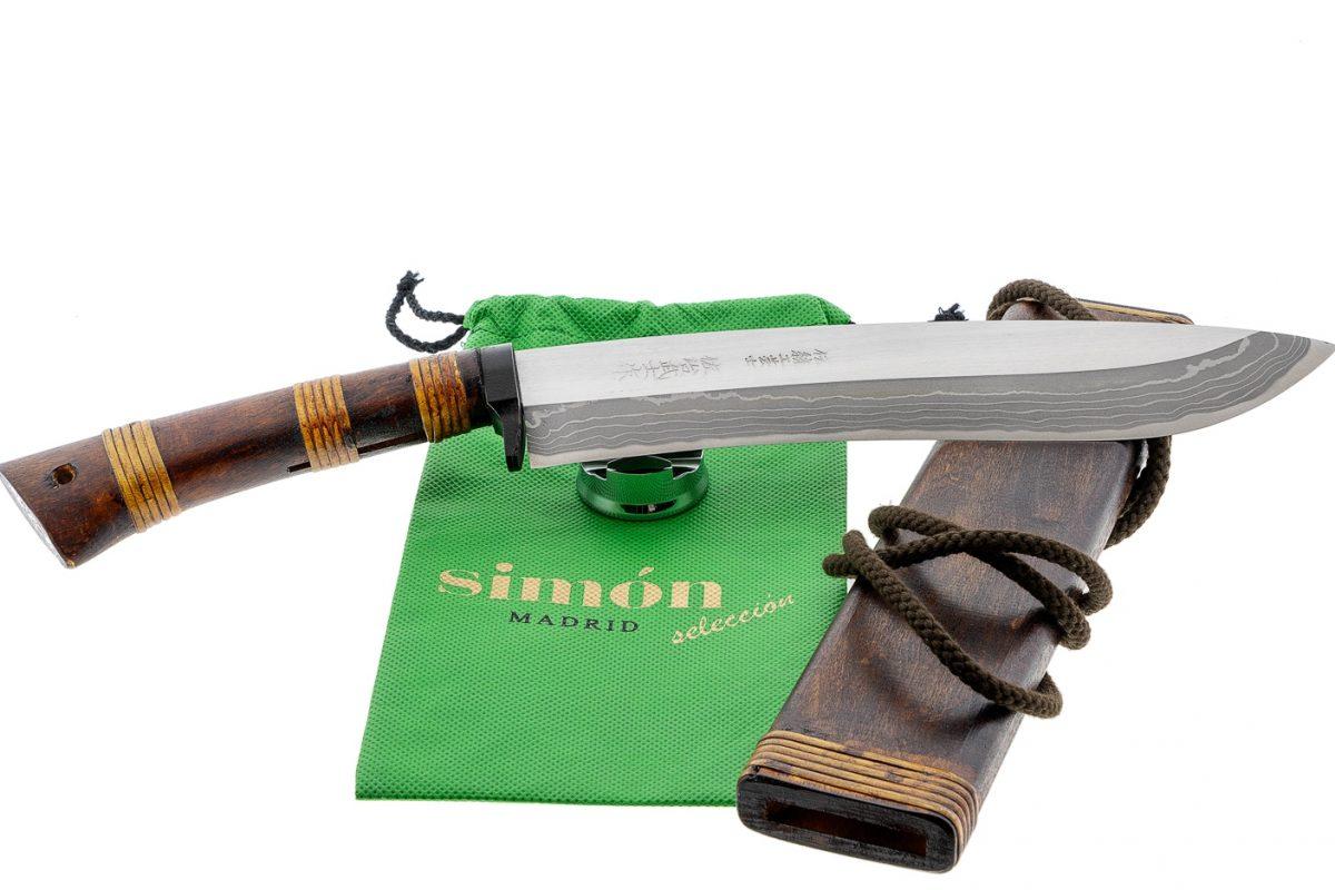 Cuchillos Japoneses Saji de acero de damasco según técnicas japonesas