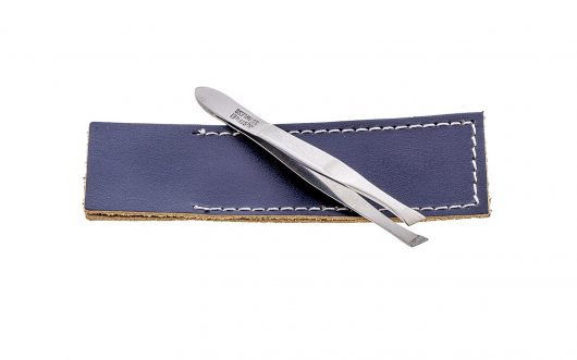 Pinza para pelos de cejas inoxidable sesgada Solingen