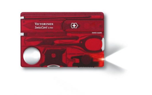 tarjeta suiza victorinox swiss card con luz