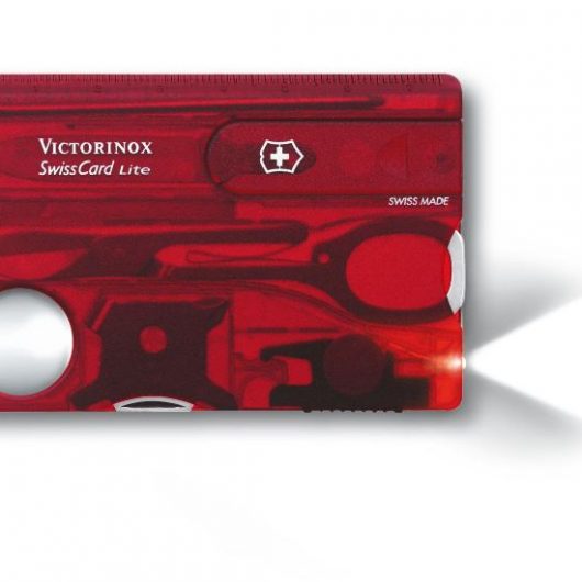 tarjeta suiza victorinox swiss card con luz