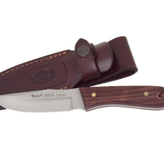 cuchillo bisón madera