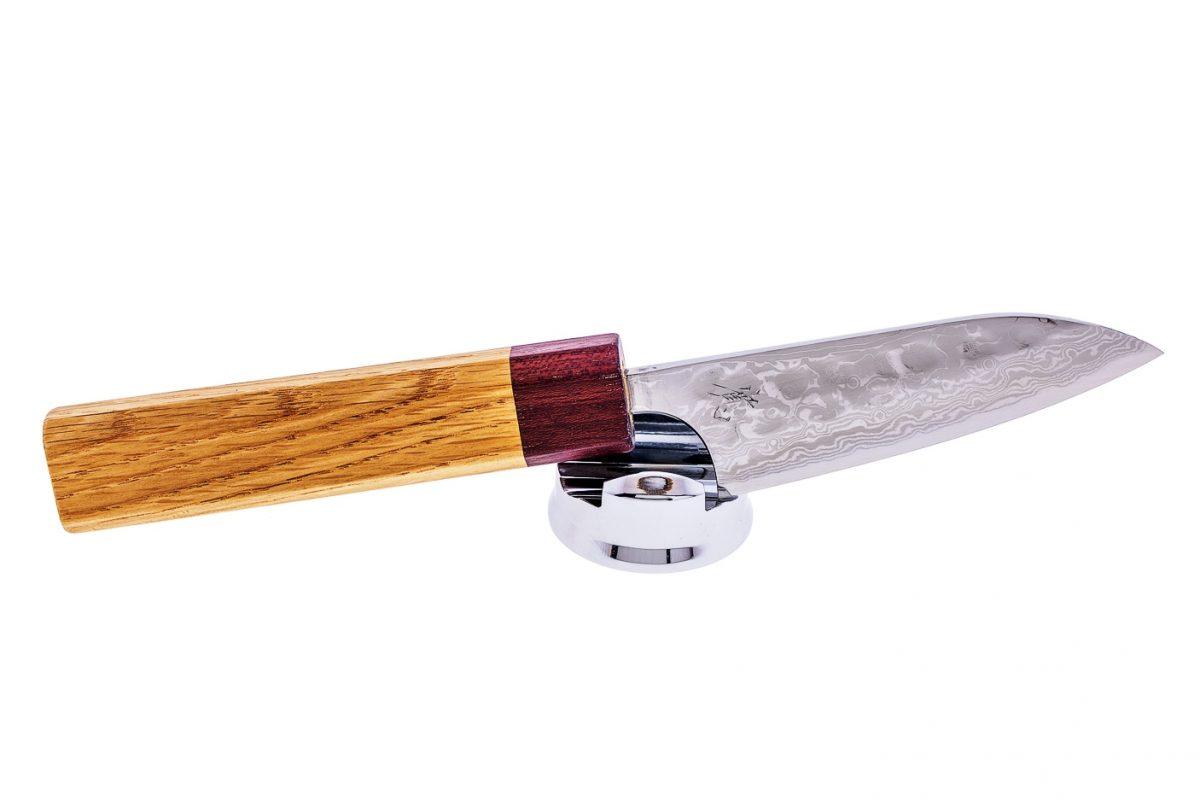 Yoshihiro Juego De Cuchillos De Chef Gyuto De Damasco Martillado De 46 Capas Y Cuchillo Utilitario Gyuto 8 25 Pulgadas 8 268 In Y Pequeno 6